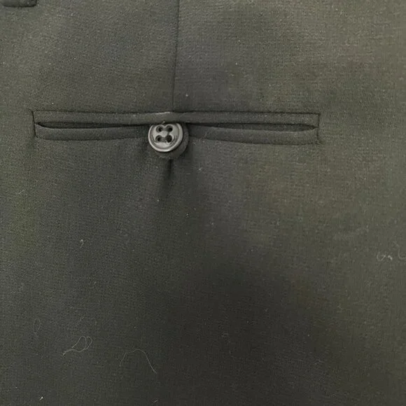 Trina Turk Black Wide Leg Trousers Pants Minimalist 8 Capsule Wardrobe - Picture 8 of 15